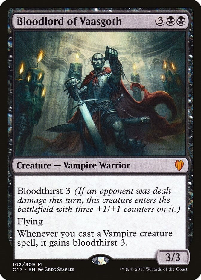 Image for Bloodlord of Vaasgoth (102) (Commander 2017) - Magic: The Gathering