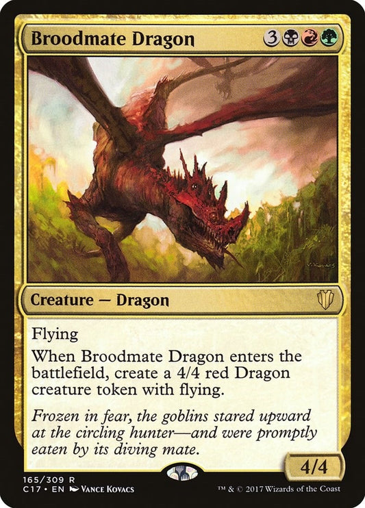 Image for Broodmate Dragon (165) (Commander 2017) - Magic: The Gathering