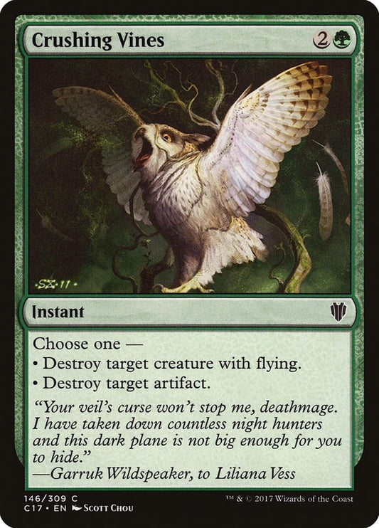 Image for Crushing Vines (146) (Commander 2017) - Magic: The Gathering