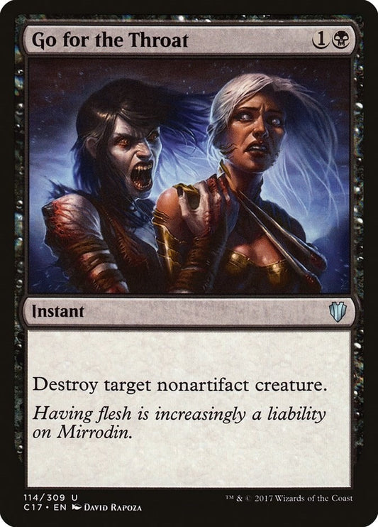 Image for Go for the Throat (114) (Commander 2017) - Magic: The Gathering