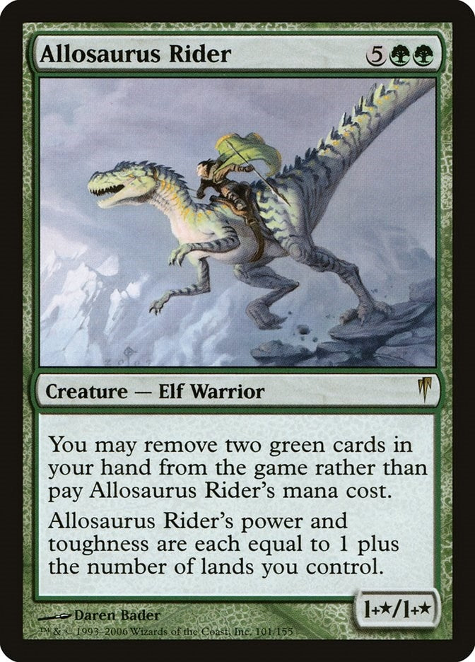 Image for Allosaurus Rider (101) (Coldsnap) - Magic: The Gathering