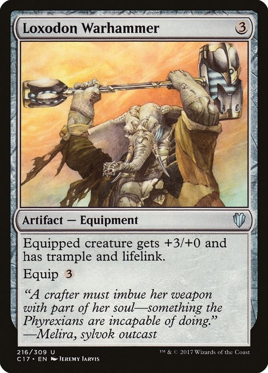 Image for Loxodon Warhammer (216) (Commander 2017) - Magic: The Gathering