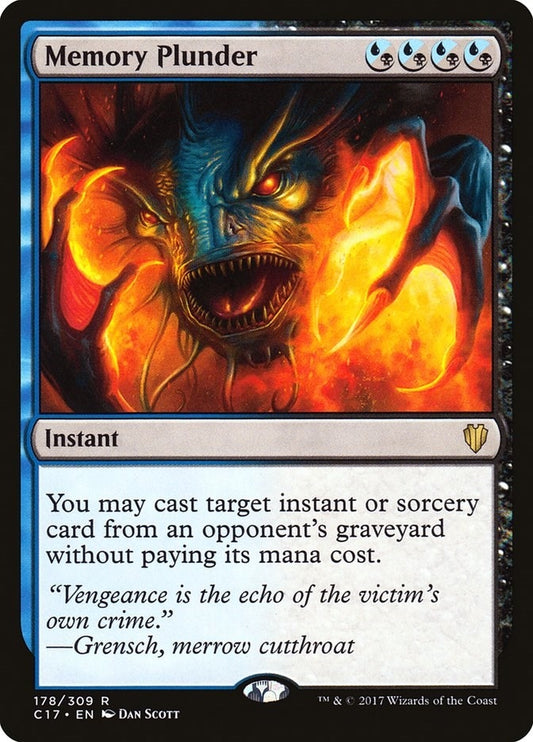 Image for Memory Plunder (178) (Commander 2017) - Magic: The Gathering