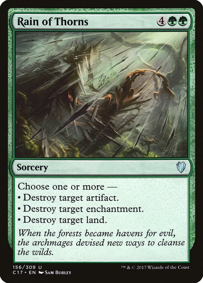 Image for Rain of Thorns (156) (Commander 2017) - Magic: The Gathering