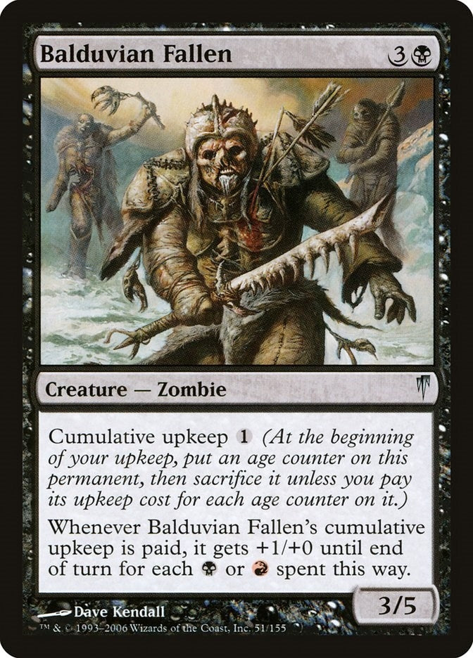 Image for Balduvian Fallen (51) (Coldsnap) - Magic: The Gathering