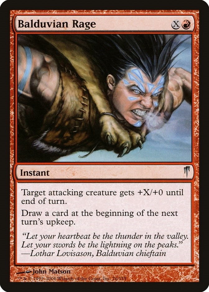 Image for Balduvian Rage (76) (Coldsnap) - Magic: The Gathering