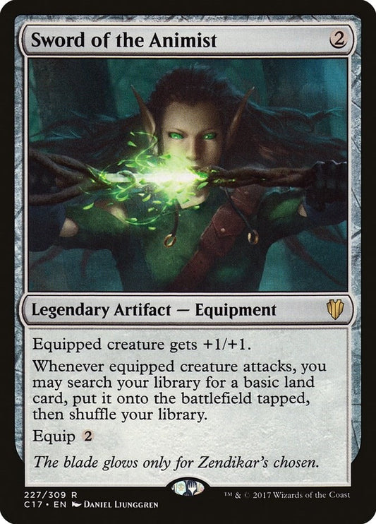 Image for Sword of the Animist (227) (Commander 2017) - Magic: The Gathering