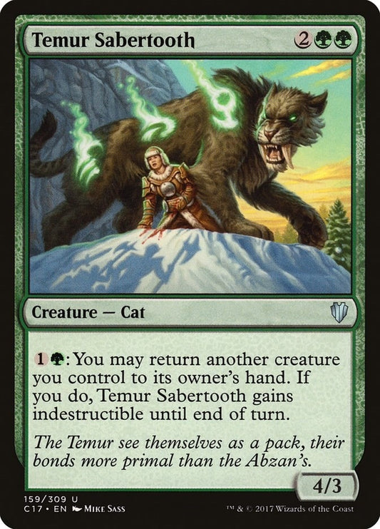 Image for Temur Sabertooth (159) (Commander 2017) - Magic: The Gathering