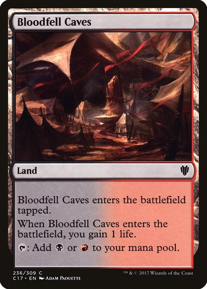 Image for Bloodfell Caves (236) (Commander 2017) - Magic: The Gathering