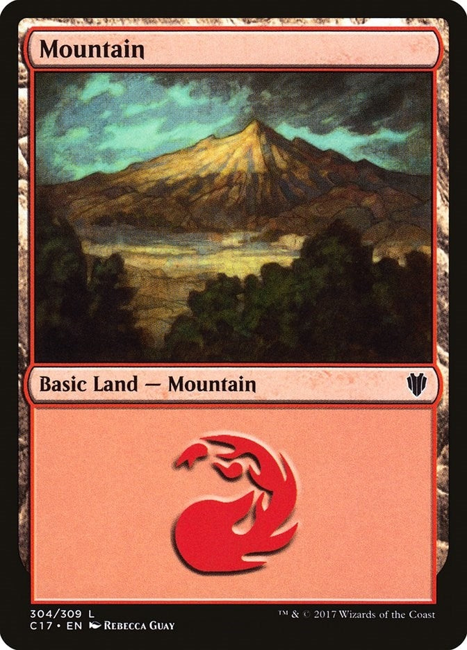 Image for Mountain (304) (304) (Commander 2017) - Magic: The Gathering