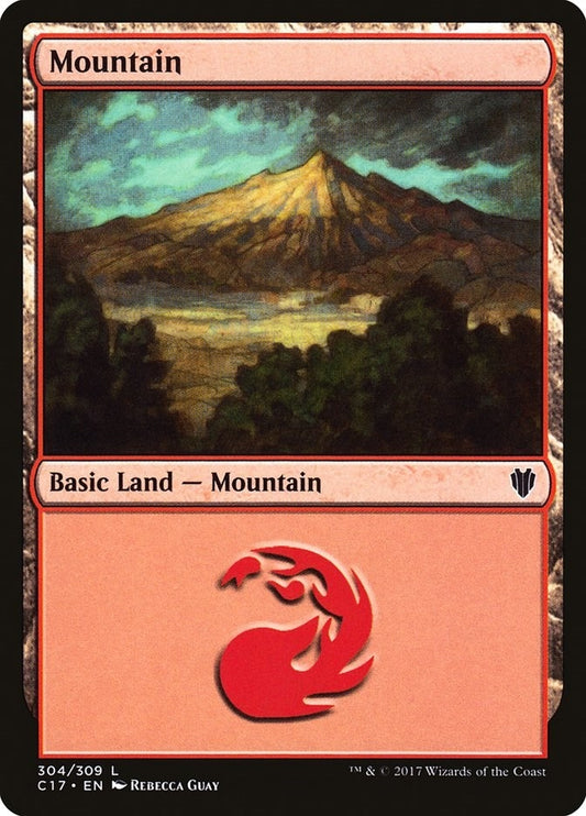 Image for Mountain (304) (304) (Commander 2017) - Magic: The Gathering
