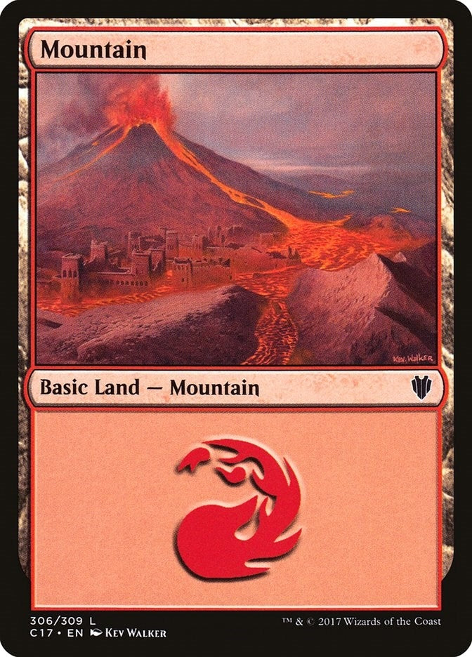 Image for Mountain (306) (306) (Commander 2017) - Magic: The Gathering