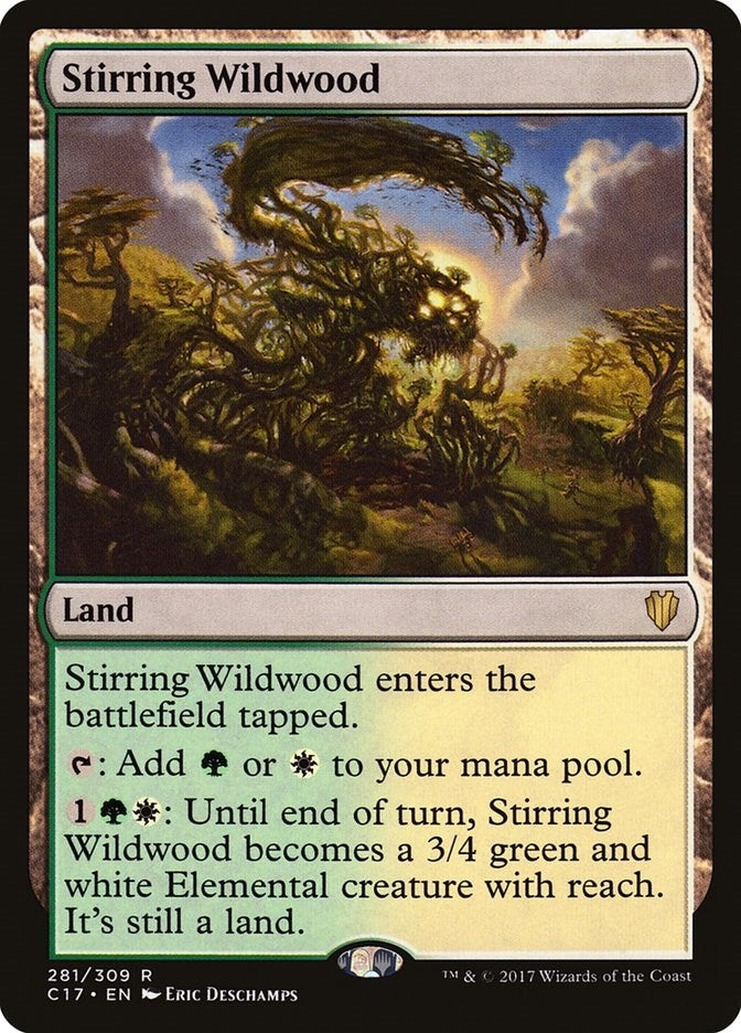 Image for Stirring Wildwood (281) (Commander 2017) - Magic: The Gathering