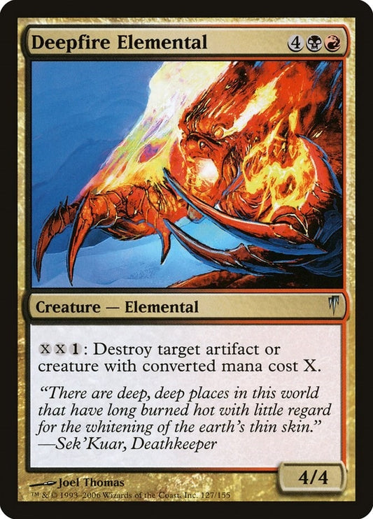 Image for Deepfire Elemental (127) (Coldsnap) - Magic: The Gathering