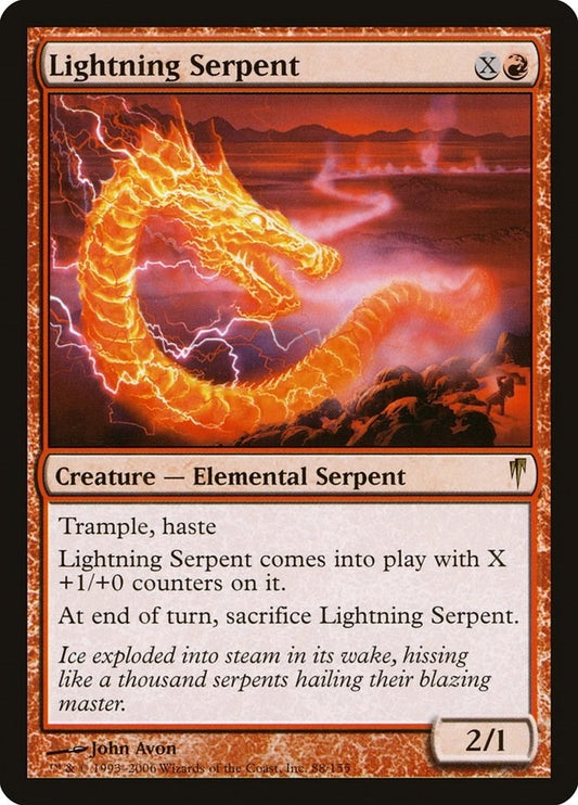 Image for Lightning Serpent (88) (Coldsnap) - Magic: The Gathering