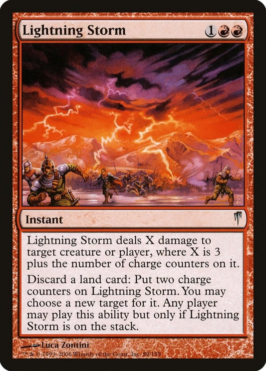 Image for Lightning Storm (89) (Coldsnap) - Magic: The Gathering