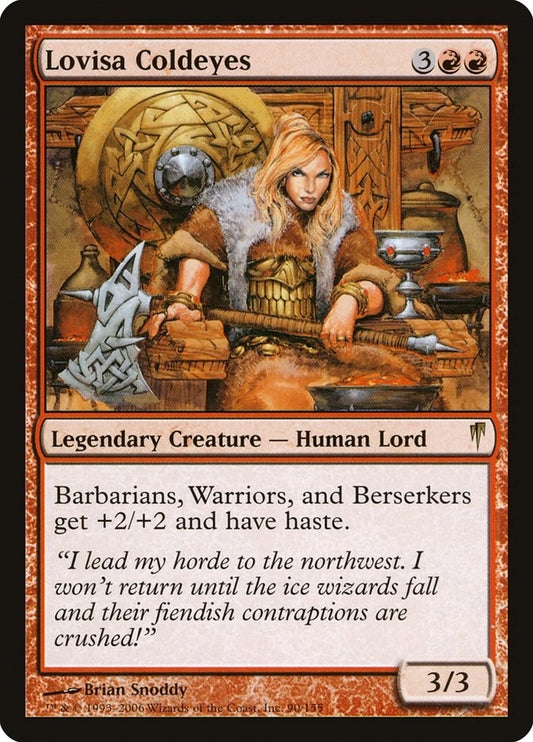 Image for Lovisa Coldeyes (90) (Coldsnap) - Magic: The Gathering