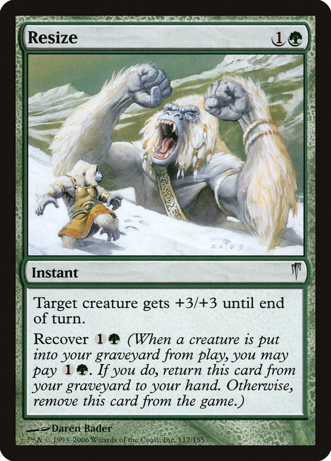 Image for Resize (117) (Coldsnap) - Magic: The Gathering