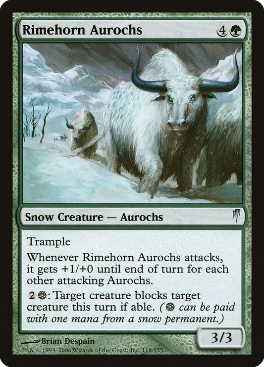Image for Rimehorn Aurochs (118) (Coldsnap) - Magic: The Gathering