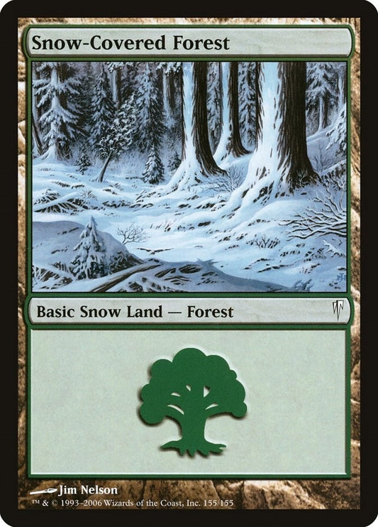 Image for Snow-Covered Forest (155) (Coldsnap) - Magic: The Gathering