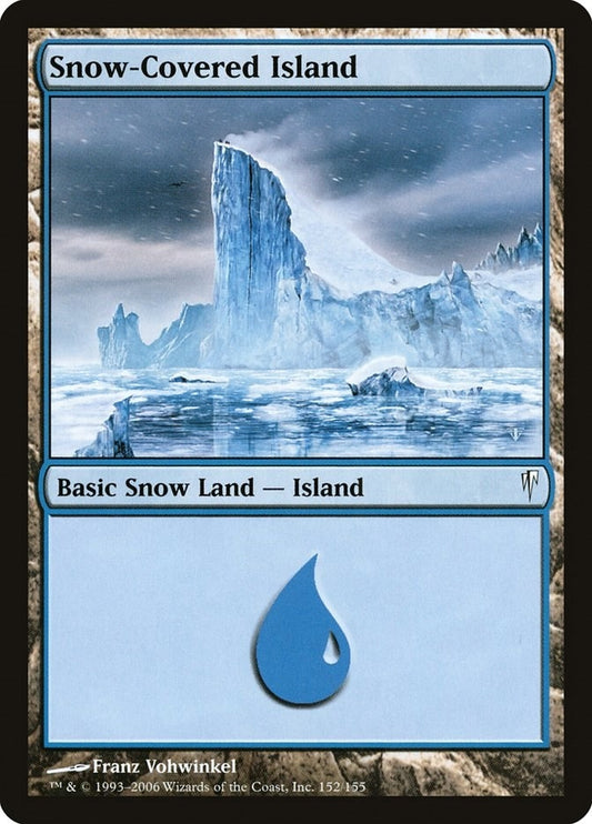 Image for Snow-Covered Island (152) (Coldsnap) - Magic: The Gathering