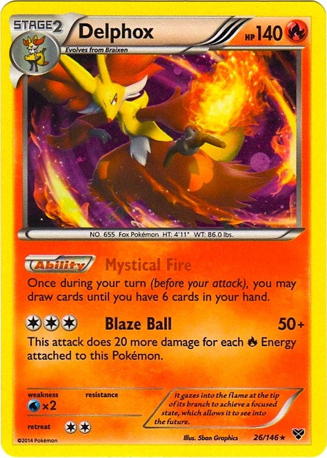 Image for Delphox - 26/146 (Cosmos Holo) (026/146) (Blister Exclusives) - Pokemon