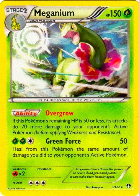 Image for Meganium - 3/122 (Cosmos Holo) (003/122) (Blister Exclusives) - Pokemon