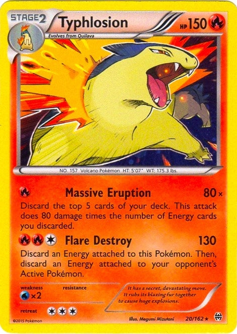 Image for Typhlosion - 20/162 (Cosmos Holo) (020/162) (Blister Exclusives) - Pokemon