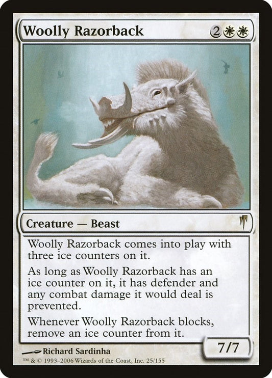 Image for Woolly Razorback (25) (Coldsnap) - Magic: The Gathering