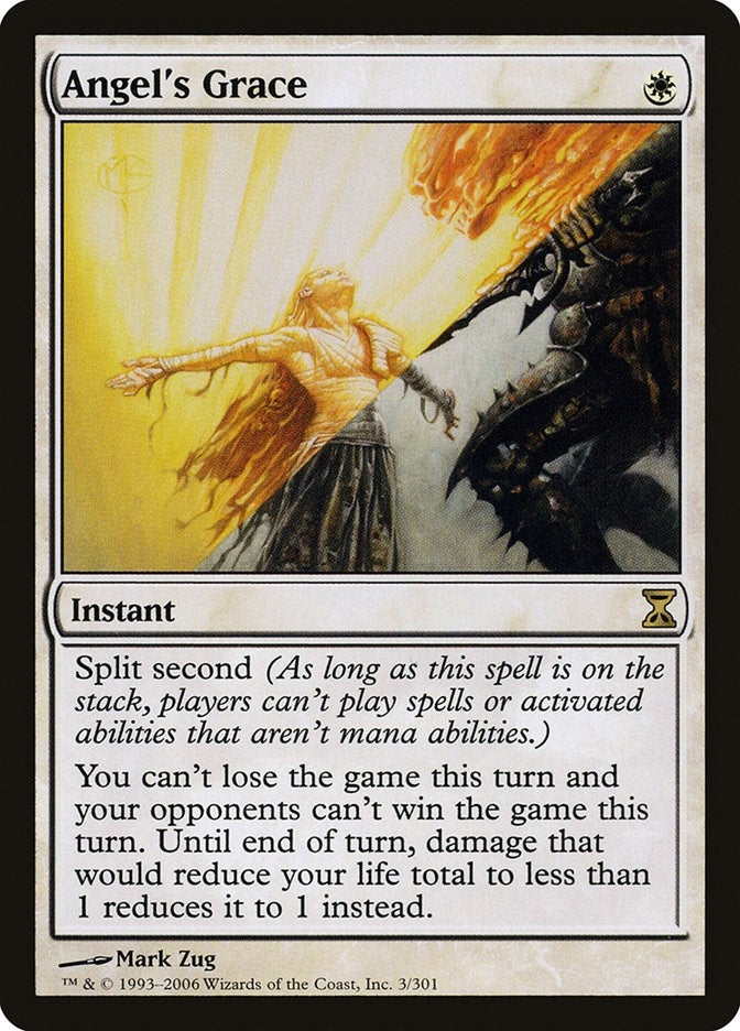 Image for Angel's Grace (3) (Time Spiral) - Magic: The Gathering