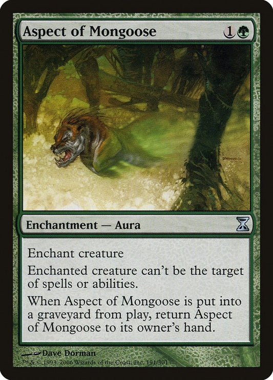 Image for Aspect of Mongoose (191) (Time Spiral) - Magic: The Gathering