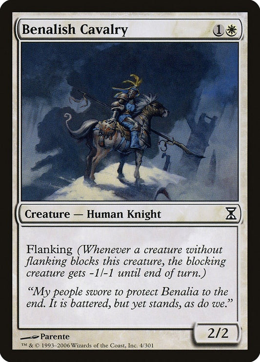 Image for Benalish Cavalry (4) (Time Spiral) - Magic: The Gathering