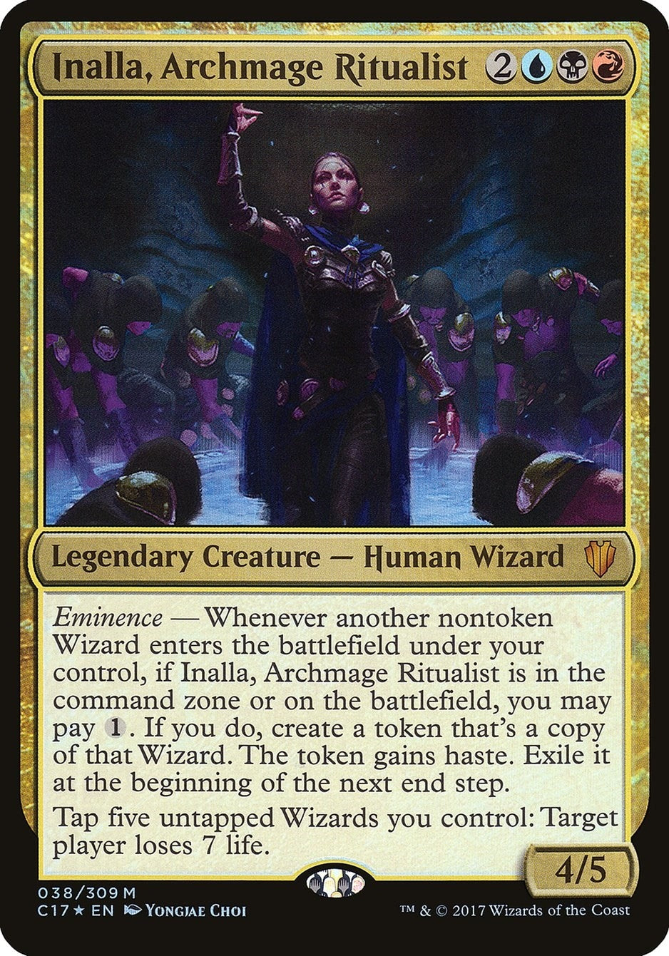 Image for Inalla, Archmage Ritualist (Commander 2017) (38) (Oversize Cards) - Magic: The Gathering
