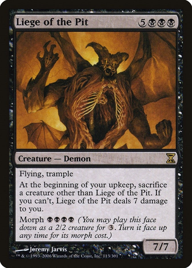 Image for Liege of the Pit (113) (Time Spiral) - Magic: The Gathering