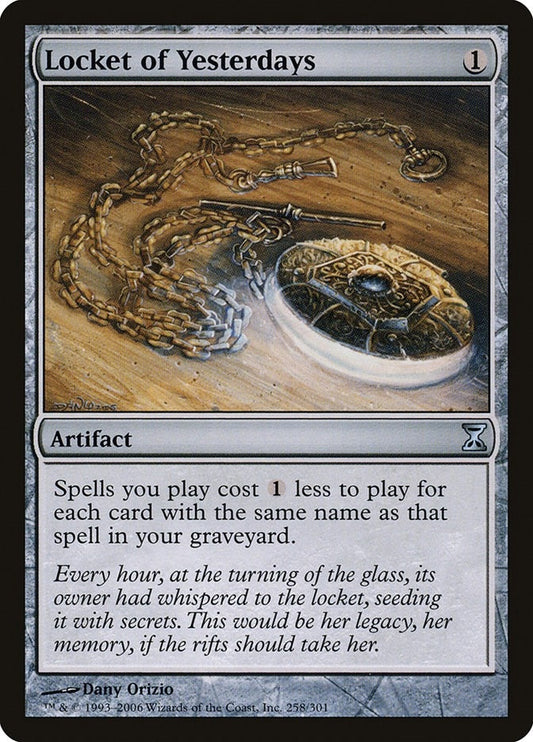 Image for Locket of Yesterdays (258) (Time Spiral) - Magic: The Gathering