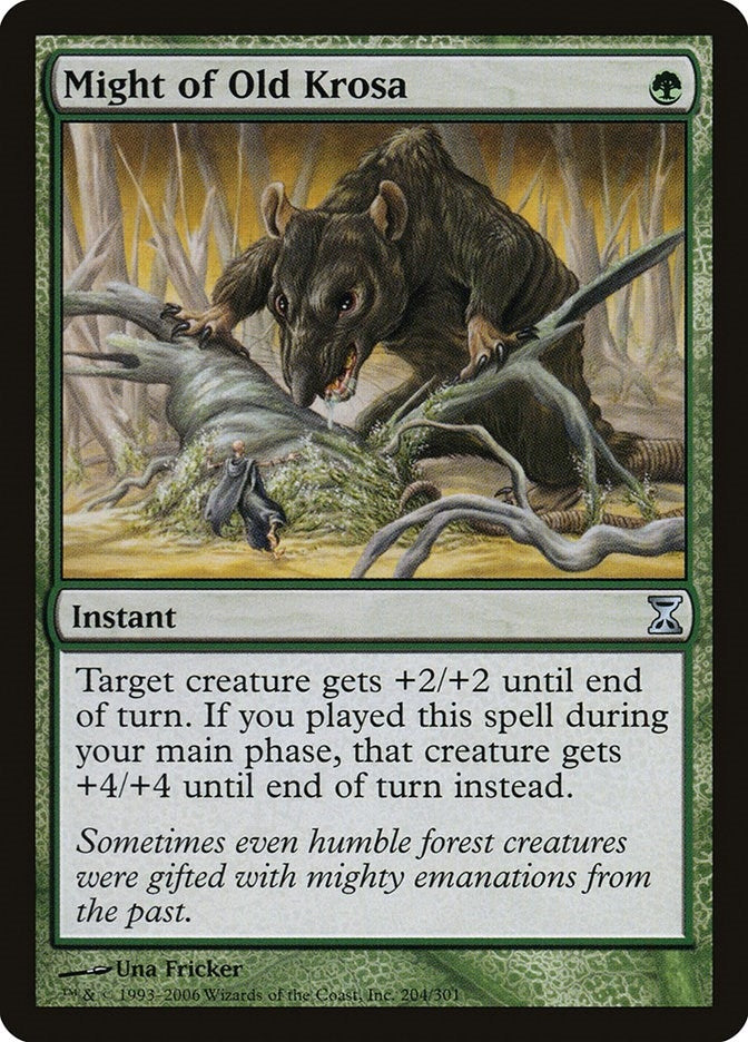 Image for Might of Old Krosa (204) (Time Spiral) - Magic: The Gathering