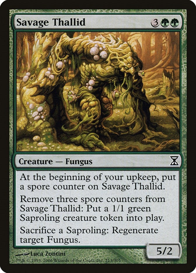 Image for Savage Thallid (213) (Time Spiral) - Magic: The Gathering
