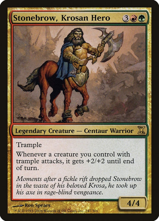 Image for Stonebrow, Krosan Hero (247) (Time Spiral) - Magic: The Gathering