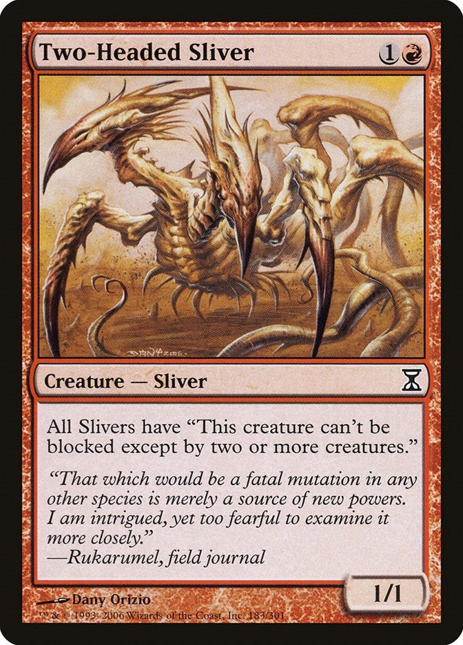Image for Two-Headed Sliver (183) (Time Spiral) - Magic: The Gathering