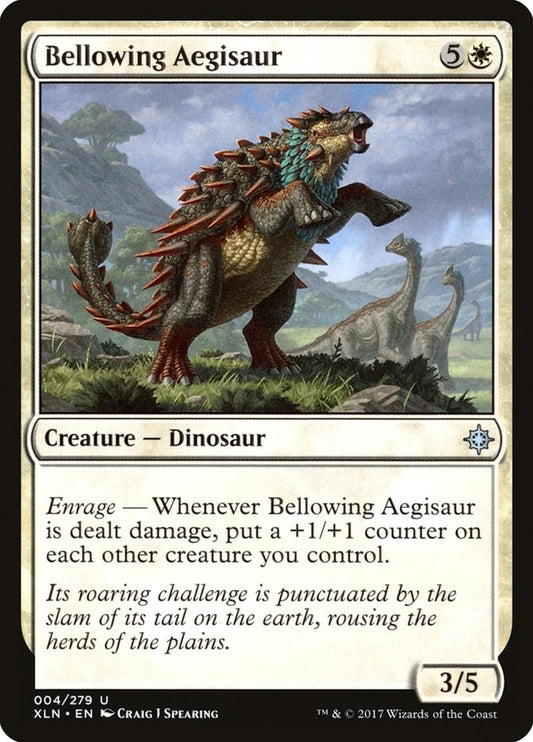 Image for Bellowing Aegisaur (4) (Ixalan) - Magic: The Gathering
