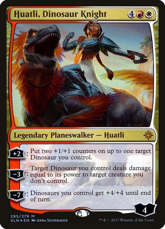 Image for Huatli, Dinosaur Knight (285) (Ixalan) - Magic: The Gathering