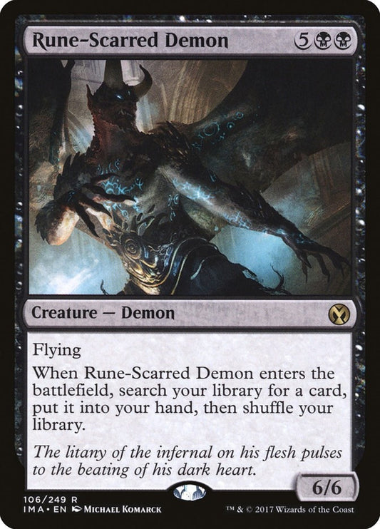 Image for Rune-Scarred Demon (106) (Iconic Masters) - Magic: The Gathering