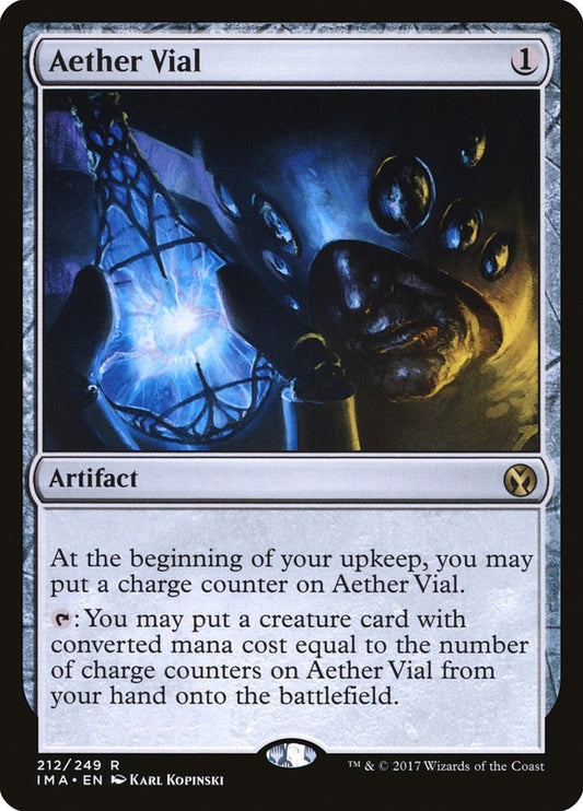 Image for Aether Vial (212) (Iconic Masters) - Magic: The Gathering