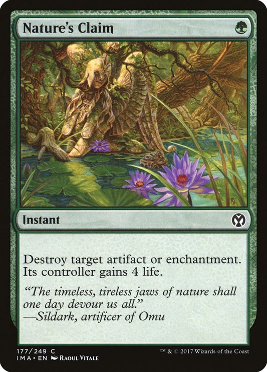 Image for Nature's Claim (177) (Iconic Masters) - Magic: The Gathering