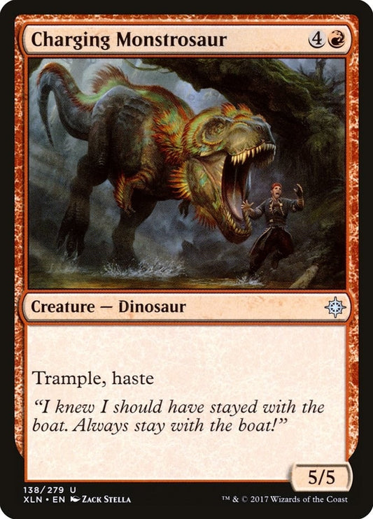 Image for Charging Monstrosaur (138) (Ixalan) - Magic: The Gathering