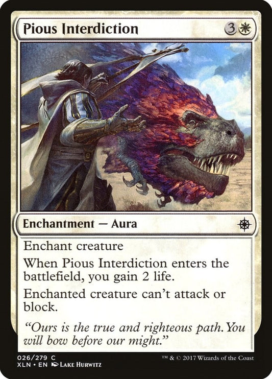 Image for Pious Interdiction (26) (Ixalan) - Magic: The Gathering