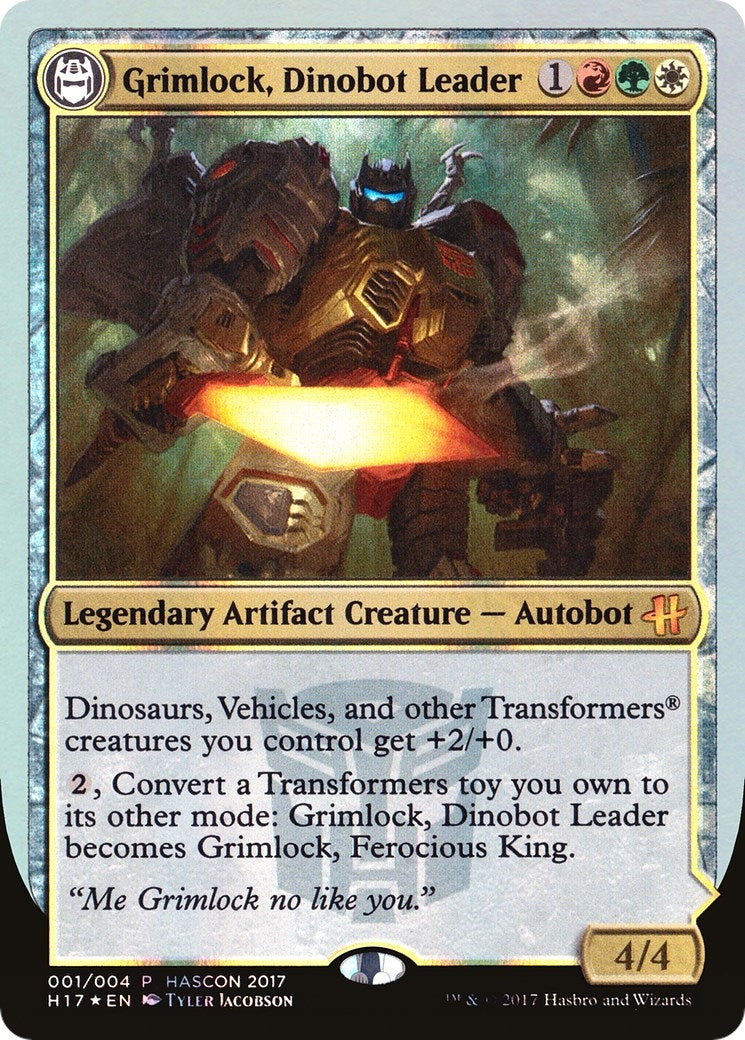 Image for Grimlock, Dinobot Leader // Grimlock, Ferocious King (1) (Media Promos) - Magic: The Gathering