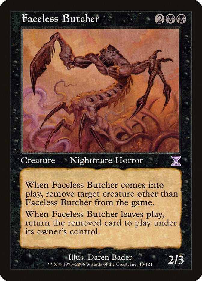 Image for Faceless Butcher (43) (Timeshifted) - Magic: The Gathering