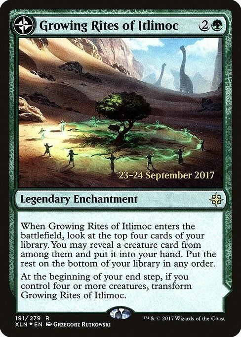 Image for Growing Rites of Itlimoc (XLN) (191) (Prerelease Cards) - Magic: The Gathering
