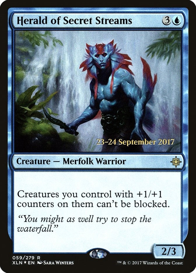 Image for Herald of Secret Streams (59) (Prerelease Cards) - Magic: The Gathering